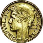 France 50 Centimes (Essai Piefort of Morlon) REPVBLIQVE FRANÇAISE MORLON coin obverse