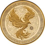 Niue 50 Dollars (Phoenix. Bullion) GOLD PHOENIX 1/4 OZ FINE GOLD 999.9 coin reverse Niue 50 Dollars (Phoenix. Bullion) GOLD PHOENIX 1/4 OZ FINE GOLD 999.9 coin reverse