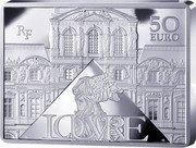 France 50 Euro (Marten Soolmans and Oopjen Coppit. Rembrandt) LOUVRE RF 50 EURO coin obverse France 50 Euro (Marten Soolmans and Oopjen Coppit. Rembrandt) LOUVRE RF 50 EURO coin obverse