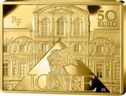 France 50 Euro (Marten Soolmans and Oopjen Coppit. Rembrandt) LOUVRE RF 50 EURO coin obverse France 50 Euro (Marten Soolmans and Oopjen Coppit. Rembrandt) LOUVRE RF 50 EURO coin obverse