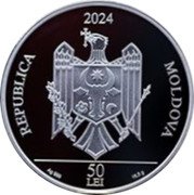 Moldova 50 Lei (Freestyle Wrestling) REPUBLICA 2024 MOLDOVA 50 AG 999 LEI 22,0 G coin obverse Moldova 50 Lei (Freestyle Wrestling) REPUBLICA 2024 MOLDOVA 50 AG 999 LEI 22,0 G coin obverse