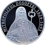 Moldova 50 Lei (Metropolitan Dosoftei 400th Birth Anniversary) MITROPOLITUL DOSOFTEI 1624-1693 coin reverse