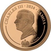 Samoa 50 Tala (Lady Britain) CHARLES III 2024 SAMOA DT FA'AVAE I LE ATUA SAMOA $50 TALA coin obverse Samoa 50 Tala (Lady Britain) CHARLES III 2024 SAMOA DT FA'AVAE I LE ATUA SAMOA $50 TALA coin obverse