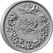 UK 500 Pounds (Great Engravers. Benedetto Pistrucci. The Waterloo Medal Victory)  coin reverse UK 500 Pounds (Great Engravers. Benedetto Pistrucci. The Waterloo Medal Victory)  coin reverse