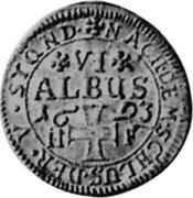 Germany 6 Albus (12 Kreuzer) 1693 IIF KM# 154 Frankfurt am Main / Free City / Regular Coinage coin reverse