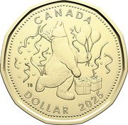 Canada Dollar (Birthday. Bear) CANADA DOLLAR 2025 TB coin reverse