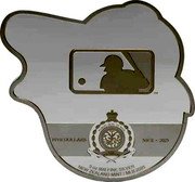 Niue Five Dollars (Major League Baseball. Baltimore Orioles) PUBLIC SEAL OF NIUE ATUA NIUE TUKULAGI FIVE DOLLARS 2025 3 OZ 999 FINE SILVER NEW ZEALAND MINT MLB 2025 coin obverse
