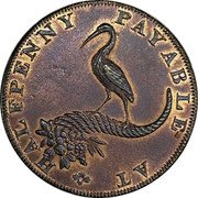 UK Halfpenny Birmingham Coining And Copper Company 1794  HALFPENNY PAYABLE AT coin reverse UK Halfpenny Birmingham Coining And Copper Company 1794  HALFPENNY PAYABLE AT coin reverse