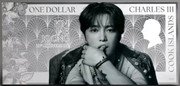 Cook Islands One Dollar Kim-Jae-joong 2024  Prooflike ONE DOLLAR CHARLES III KIM JAE JOONG 20TH ANNIVERSARY COOK ISLANDS 2024 coin obverse Cook Islands One Dollar Kim-Jae-joong 2024  Prooflike ONE DOLLAR CHARLES III KIM JAE JOONG 20TH ANNIVERSARY COOK ISLANDS 2024 coin obverse