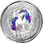 Fiji One Dollar (Mythical Creatures. Unicorn Azurea)  coin reverse Fiji One Dollar (Mythical Creatures. Unicorn Azurea)  coin reverse