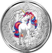 Fiji One Dollar (Mythical Creatures. Unicorn Blossom)  coin reverse Fiji One Dollar (Mythical Creatures. Unicorn Blossom)  coin reverse