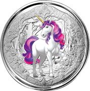 Fiji One Dollar (Mythical Creatures. Unicorn Veloria)  coin reverse Fiji One Dollar (Mythical Creatures. Unicorn Veloria)  coin reverse
