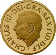 UK Six Pence (Yellow Gold) CHARLES III DEI GRA REX FID DEF MJ coin obverse UK Six Pence (Yellow Gold) CHARLES III DEI GRA REX FID DEF MJ coin obverse