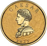 Samoa Twenty Dollars (Commander Julius Caesar) CESAR 2025 coin reverse