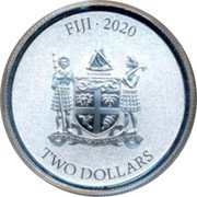 Fiji Two Dollars (Five Blessings) FIJI 2020 TWO DOLLARS coin obverse