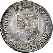 Italy 1/2 Giulio (Francis Maria II della Rovere) F M II VRBINI DVX VI ET C coin obverse Italy 1/2 Giulio (Francis Maria II della Rovere) F M II VRBINI DVX VI ET C coin obverse