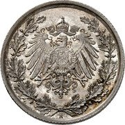Germany 1/2 Mark (Wilhelm II Type 2. Small Shield. Pattern) KM# Pn70 A coin obverse