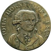UK 1/2 Penny (Middlesex. Political and Social series. Tooke Bust) J. H. TOOKE ESQR. coin obverse UK 1/2 Penny (Middlesex. Political and Social series. Tooke Bust) J. H. TOOKE ESQR. coin obverse