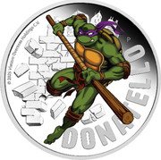 Tuvalu 1 Dollar (Donatello) © 2025 VIACOM OVERSEAS HOLDING C.V. P LB DONATELLO coin reverse Tuvalu 1 Dollar (Donatello) © 2025 VIACOM OVERSEAS HOLDING C.V. P LB DONATELLO coin reverse