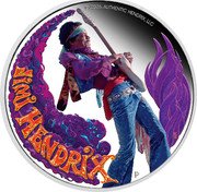 Tuvalu 1 Dollar (Jimi Hendrix) © 2025. AUTHENTIC HENDRIX, LLC WR JIMI HENDRIX™ P coin reverse Tuvalu 1 Dollar (Jimi Hendrix) © 2025. AUTHENTIC HENDRIX, LLC WR JIMI HENDRIX™ P coin reverse