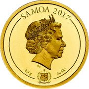 Samoa 1 Dollar (Maria Theresa 300th Anniversary) KM# 373 SAMOA 2017 IRB 0.5 G AU 585 coin obverse Samoa 1 Dollar (Maria Theresa 300th Anniversary) KM# 373 SAMOA 2017 IRB 0.5 G AU 585 coin obverse