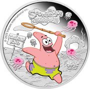 Tuvalu 1 Dollar (Patrick Star) © 2025 VIACOM INTERNATIONAL INC. SPONGEBOB SQUAREPANTS JELLYFISH FIELDS coin reverse Tuvalu 1 Dollar (Patrick Star) © 2025 VIACOM INTERNATIONAL INC. SPONGEBOB SQUAREPANTS JELLYFISH FIELDS coin reverse