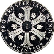 Germany 1 Ducat (Argenteus Issues. Kennedy) X# M161 I PRO PROSPERITATE MUNDI 1000 ARGENTEUS coin obverse