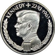 Germany 1 Ducat (Argenteus Issues. Kennedy) X# M161 KENNEDY 22 X1 1963 coin reverse
