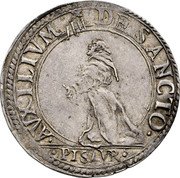 Italy 1 Giulio (Paolo) (Francis Maria II della Rovere Pesaro) AVXILIVM DE SANCTO PISAVR coin reverse Italy 1 Giulio (Paolo) (Francis Maria II della Rovere Pesaro) AVXILIVM DE SANCTO PISAVR coin reverse