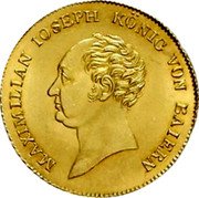 Germany 1 Goldgulden (Medallic Coinage. Joseph of Bayern) X# M9 MAXIMILIAN IOSEPH KÖNIG VON BAYERN coin obverse
