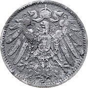Germany 1 Mark (Wilhelm II Type 2. Small Shield. Pattern) F F coin obverse