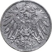 Germany 1 Mark (Wilhelm II Type 2. Small Shield. Pattern) F F coin reverse