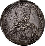 Italy 1 Piastra (Francis Maria II della Rovere) FRANCISCVS MARIA II MDCIIII coin obverse Italy 1 Piastra (Francis Maria II della Rovere) FRANCISCVS MARIA II MDCIIII coin obverse