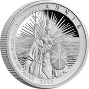 UK 1 Pound (Britannia Issue) BRITANNIA BMJ 1/2 OZ 999 FINE SILVER 2025 coin reverse UK 1 Pound (Britannia Issue) BRITANNIA BMJ 1/2 OZ 999 FINE SILVER 2025 coin reverse
