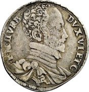 Italy 1 Testone (Francis Maria II della Rovere Armillary Sphere) F M II VRB DVX VI ET C coin obverse Italy 1 Testone (Francis Maria II della Rovere Armillary Sphere) F M II VRB DVX VI ET C coin obverse