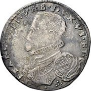 Italy 1 Testone (Francis Maria II della Rovere Bust left. Pesaro) FRANC M II VRB DVX VI ET C coin obverse Italy 1 Testone (Francis Maria II della Rovere Bust left. Pesaro) FRANC M II VRB DVX VI ET C coin obverse