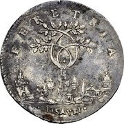 Italy 1 Testone (Francis Maria II della Rovere Bust left. Pesaro) FERETRIA PISAVRI coin reverse Italy 1 Testone (Francis Maria II della Rovere Bust left. Pesaro) FERETRIA PISAVRI coin reverse