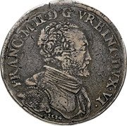 Italy 1 Testone (Francis Maria II della Rovere Bust right) FRANC M II D G VRBINI DVX VI coin obverse Italy 1 Testone (Francis Maria II della Rovere Bust right) FRANC M II D G VRBINI DVX VI coin obverse