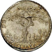Italy 1 Testone (Francis Maria II della Rovere Bust right. Pesaro) FERETRIA PISAVRI coin reverse Italy 1 Testone (Francis Maria II della Rovere Bust right. Pesaro) FERETRIA PISAVRI coin reverse