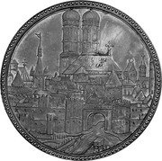 Germany 1 Thaler (Medallic Coinage. 800th Anniversary of the Founding of Munchen) X# M360 coin reverse Germany 1 Thaler (Medallic Coinage. 800th Anniversary of the Founding of Munchen) X# M360 coin reverse