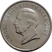 Australia 10 Cents (Shy Leafy Seadragon) CHARLES III AUSTRALIA 2025 DT coin obverse Australia 10 Cents (Shy Leafy Seadragon) CHARLES III AUSTRALIA 2025 DT coin obverse