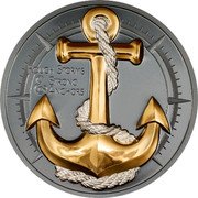 Cook Islands 10 Dollars (Anchor) ROUGH STORMS & STRONG ANCHORS coin reverse Cook Islands 10 Dollars (Anchor) ROUGH STORMS & STRONG ANCHORS coin reverse