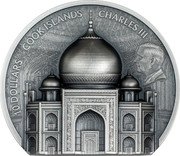 Cook Islands 10 Dollars Taj Mahal 2025  TAJ MAHAL ताजमहल AGRA 2025 coin reverse Cook Islands 10 Dollars Taj Mahal 2025  TAJ MAHAL ताजमहल AGRA 2025 coin reverse