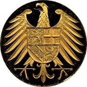 Germany 10 Ducat (Aureus Magnus Issues. Return of Saarland to West Germany) X# M24 coin obverse