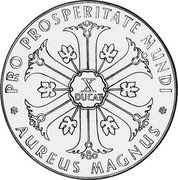 Germany 10 Ducat (Aureus Magnus Issues. Rome) X# M6 X DUCAT PRO PROSPERITATE MUNDI 980 AUREUS MAGNUS coin obverse