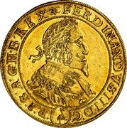 Austria 10 Ducat (Ferdinand III Vienna. Stork) FERDINANDVS III D G R I S A G H B REX coin obverse Austria 10 Ducat (Ferdinand III Vienna. Stork) FERDINANDVS III D G R I S A G H B REX coin obverse