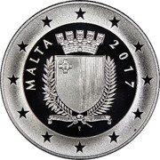 Malta 10 Euro (70th Anniversary of Women’s Voting Rights) KM# 185 MALTA 2017 REPUBBLIKA TA' MALTA coin obverse