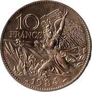 France 10 Francs (Francois Rude Essai) 10 FRANCS 1984 coin reverse France 10 Francs (Francois Rude Essai) 10 FRANCS 1984 coin reverse