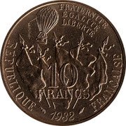 France 10 Francs (Leon Gambetta Essai) LÉON GAMBETTA 1838-1882 ER coin obverse France 10 Francs (Leon Gambetta Essai) LÉON GAMBETTA 1838-1882 ER coin obverse