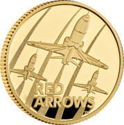 UK 10 Pounds (Red Arrows) RED ARROWS TD coin reverse UK 10 Pounds (Red Arrows) RED ARROWS TD coin reverse